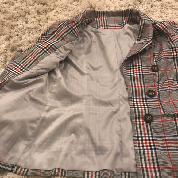 Trendy Office Perfect Plaid Blazer Gray/Gray - Picture 8 of 8